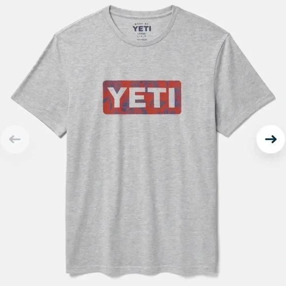 YETI  FLORAL LOGO BADGE
SHORT SLEEVE T-SHIRT - Picture 1 of 8